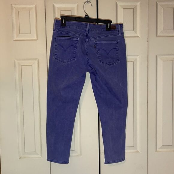 Levi's Demi Curve Silhouette Indigo Crop Jeans W30 - Picture 9 of 16